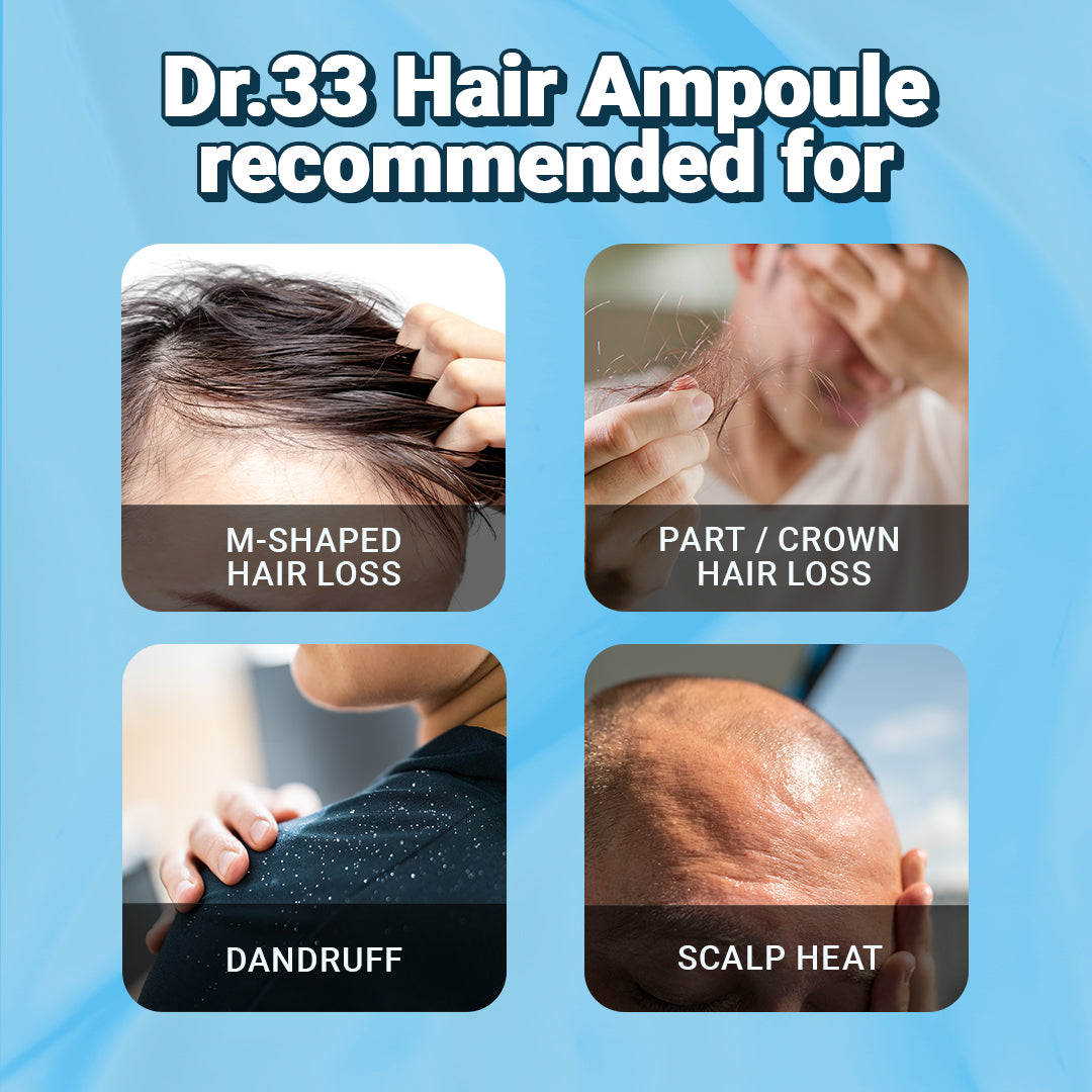 [Seapuri] Dr.33 Premium Anti Hair Loss Ampoule | Scalp Health & Regrowth | Hair follicle cloning | Root Booster 20ml