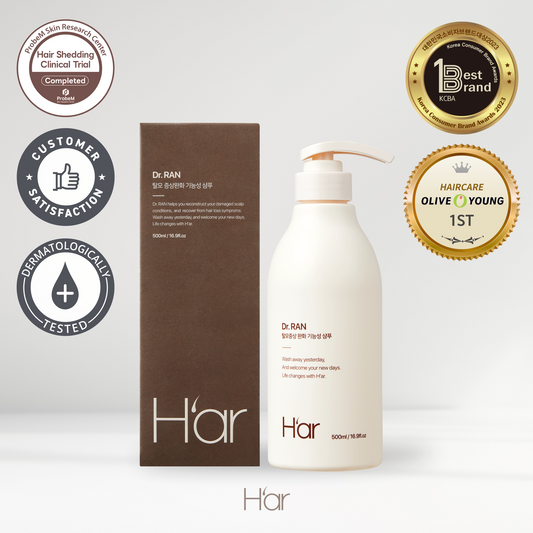 [H'ar] Dr.Ran Egg Protein Shampoo | Anti Hair Loss | Scalp Health & Regrowth 500ml