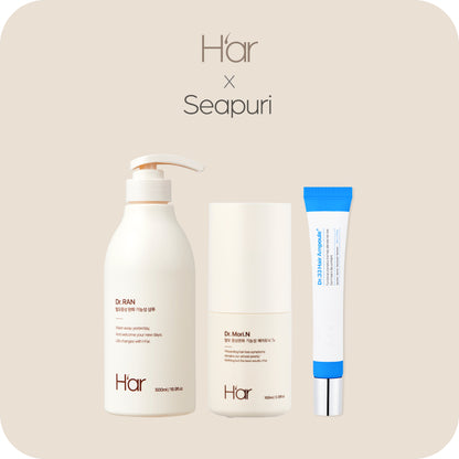 [H'ar x Seapuri] Doctor Care Hair Loss & Scalp Nutrition Trio | Dr. Ran x1 + Dr. Mori N x1 + Dr.33 x1