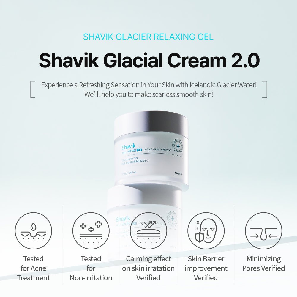 Shavik Icelandic Glacier Cream + Spicuraxel Pore - tightening Ampoule - Sea puri