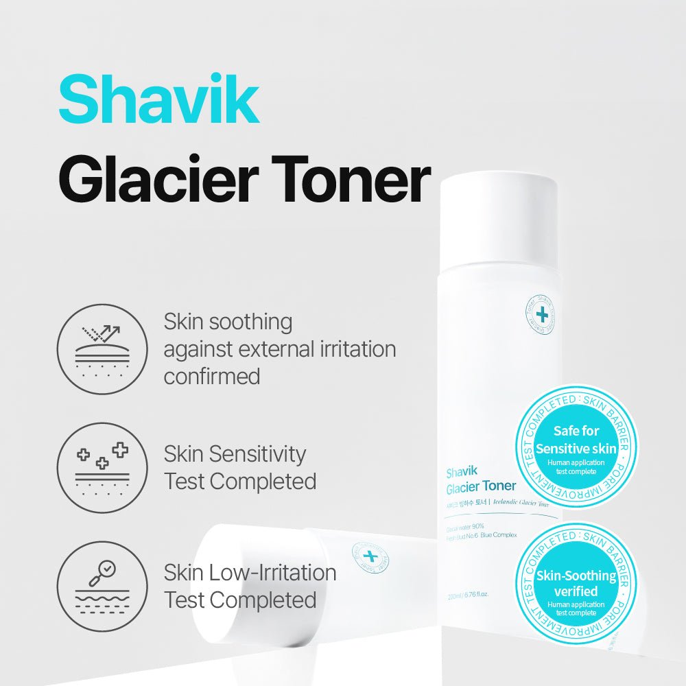 Shavik Icelandic Glacier Cream+Toner+Ampoule Set - Sea puri